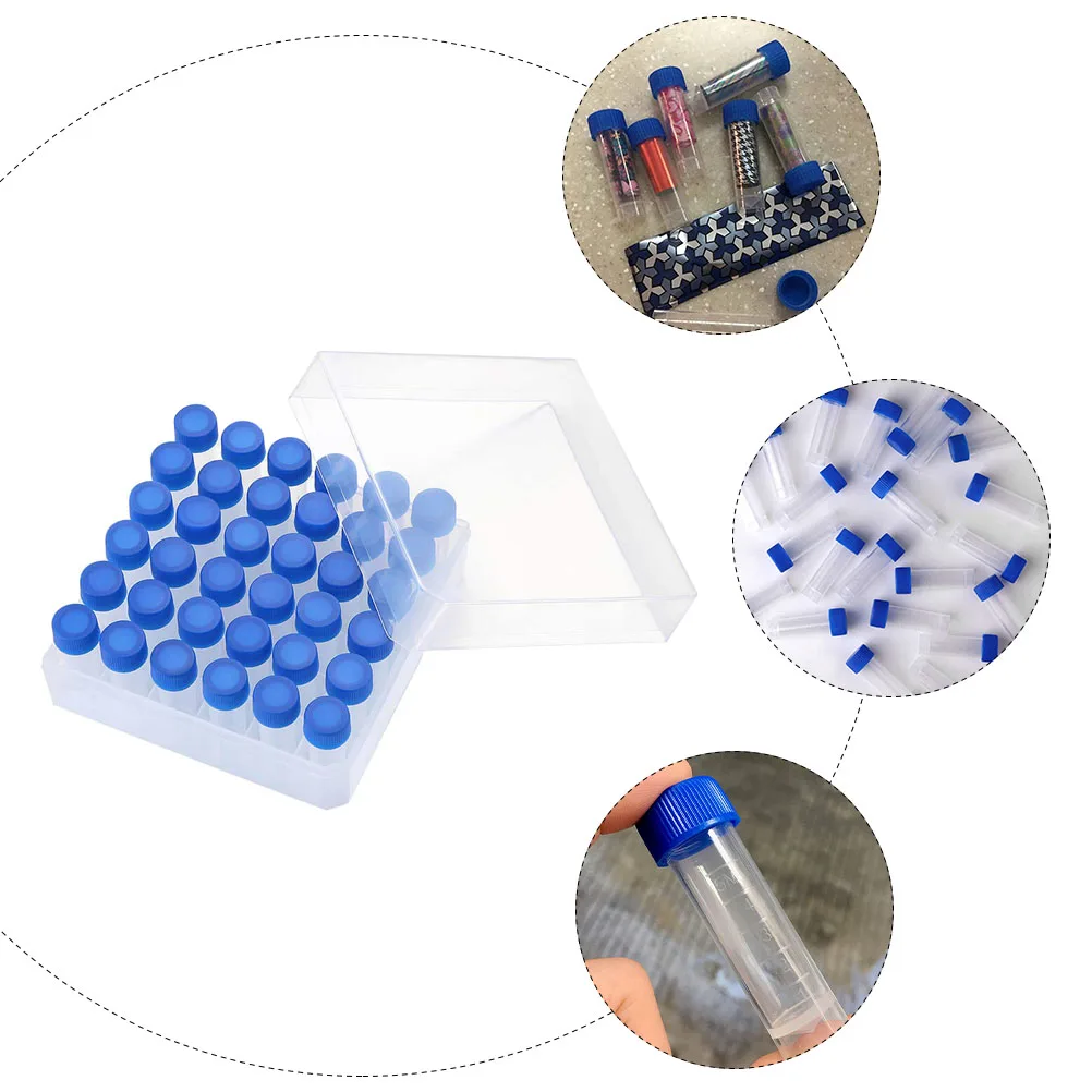 

Cryovial Tubes 5 Ml Plastic Sample Freezing Cold Storage Pp Test Tube Lids Laboratory Research Medical Testing