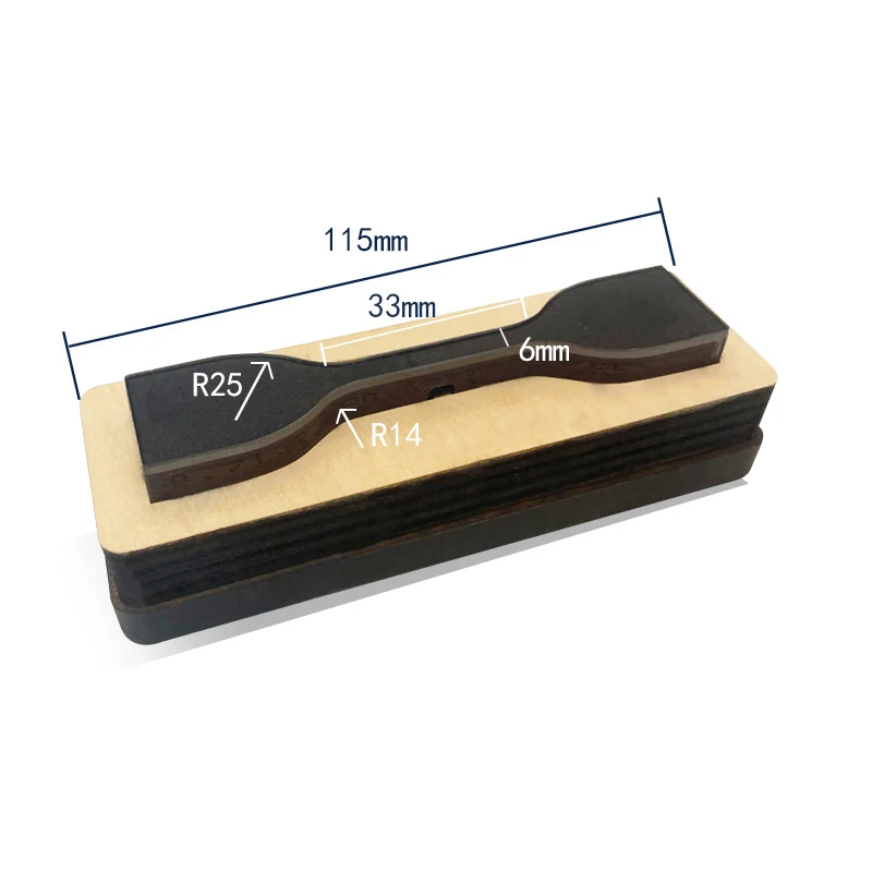 Mancuerna personalizable, cortador de papel de plástico y caucho, mancuerna de muestreo a presión manual, cortador de muestra extensible