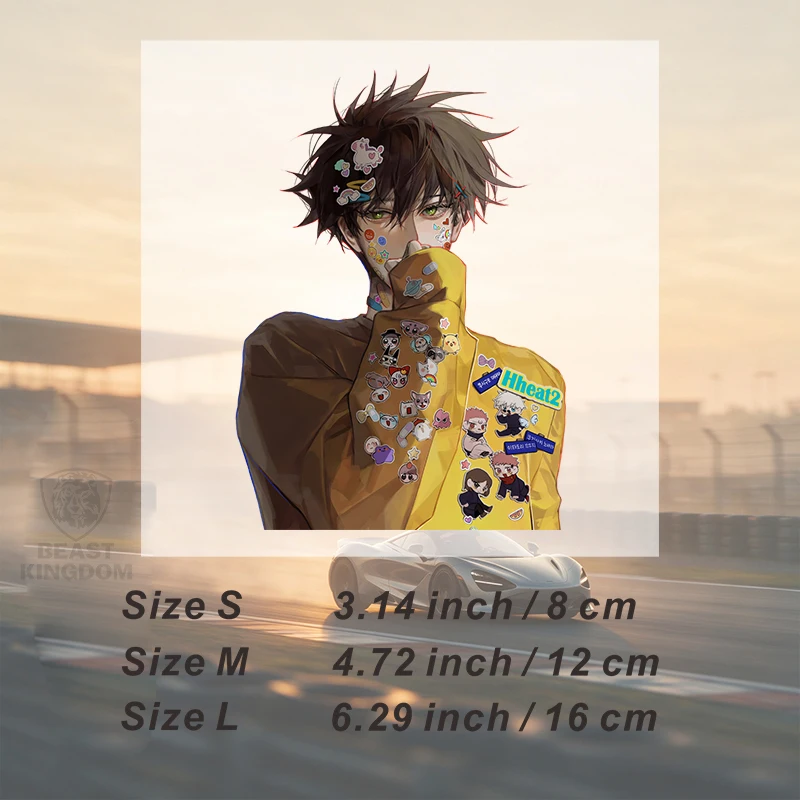 Car Stickers Anime Spirit Vinyl Decal Waterproof Die Cut Bubble Free for Side Mirror Wall Auto Decor