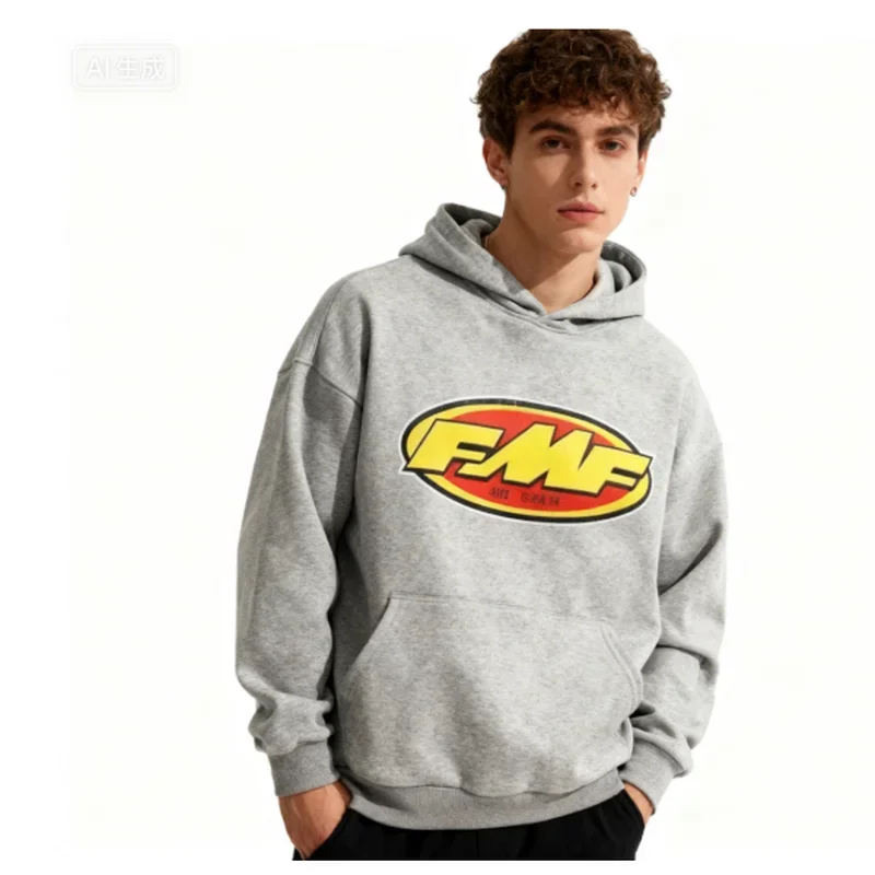 

Fmf Printedt Толстовка с капюшоном из хлопка с длинными рукавами, пуловер для мотоциклистов, толстовки, мужской осенне-зимний свитер с длинными рукавами, одежда