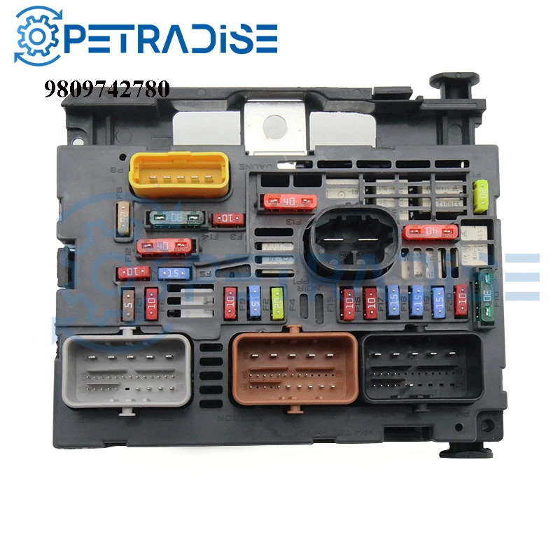 New Fuse Box Assembly BSM R02=R19 For Peugeot 3008 407 Citroen C5 C4 PICCASO Auto Parts OEM 9809742780 9664705980 9675877980