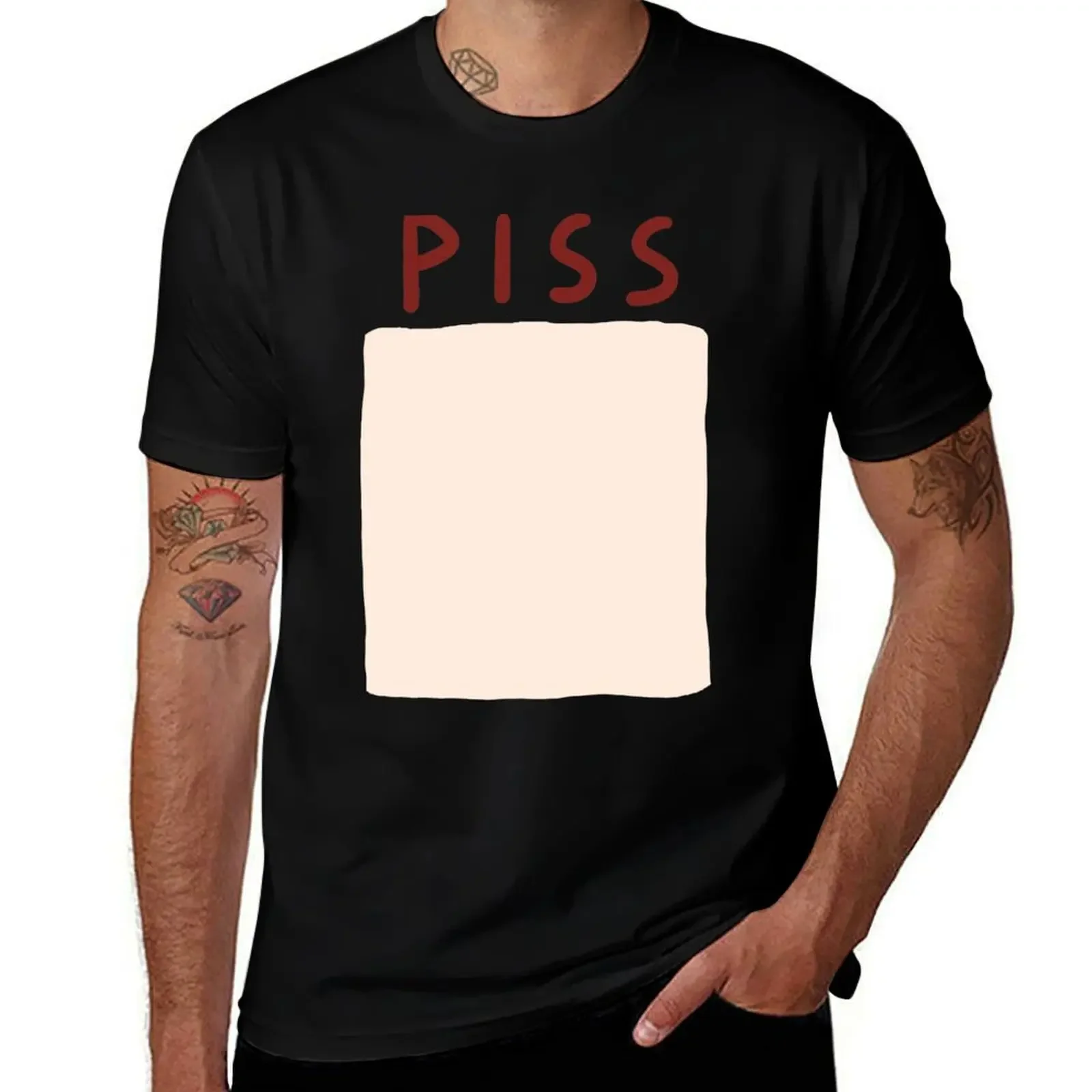 

p*ss shirt T-Shirt vintage anime clothes mens t shirts casual stylish