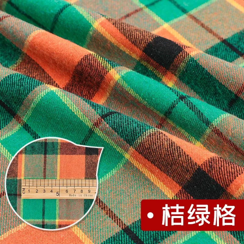 Hochwertiger schottischer Karo-Baumwollstoff zum Nähen von Damenröcken für Herbst und Winter, Tartan-Designerstoff, halber Meter. – Detail 17