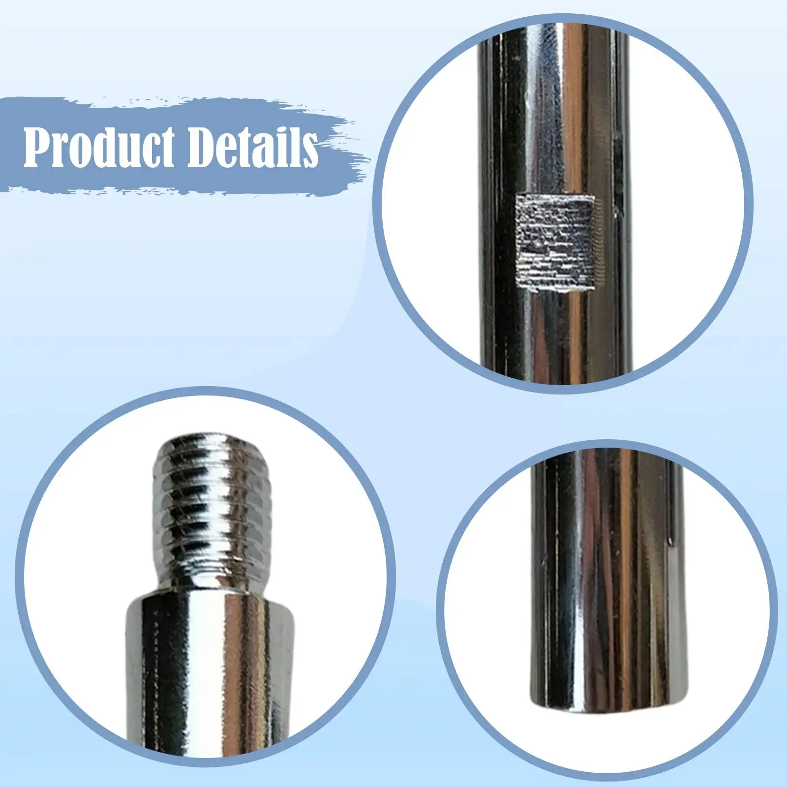 

3x Angle Grind Extension Shaft Set Aluminumfor Polishing Pads