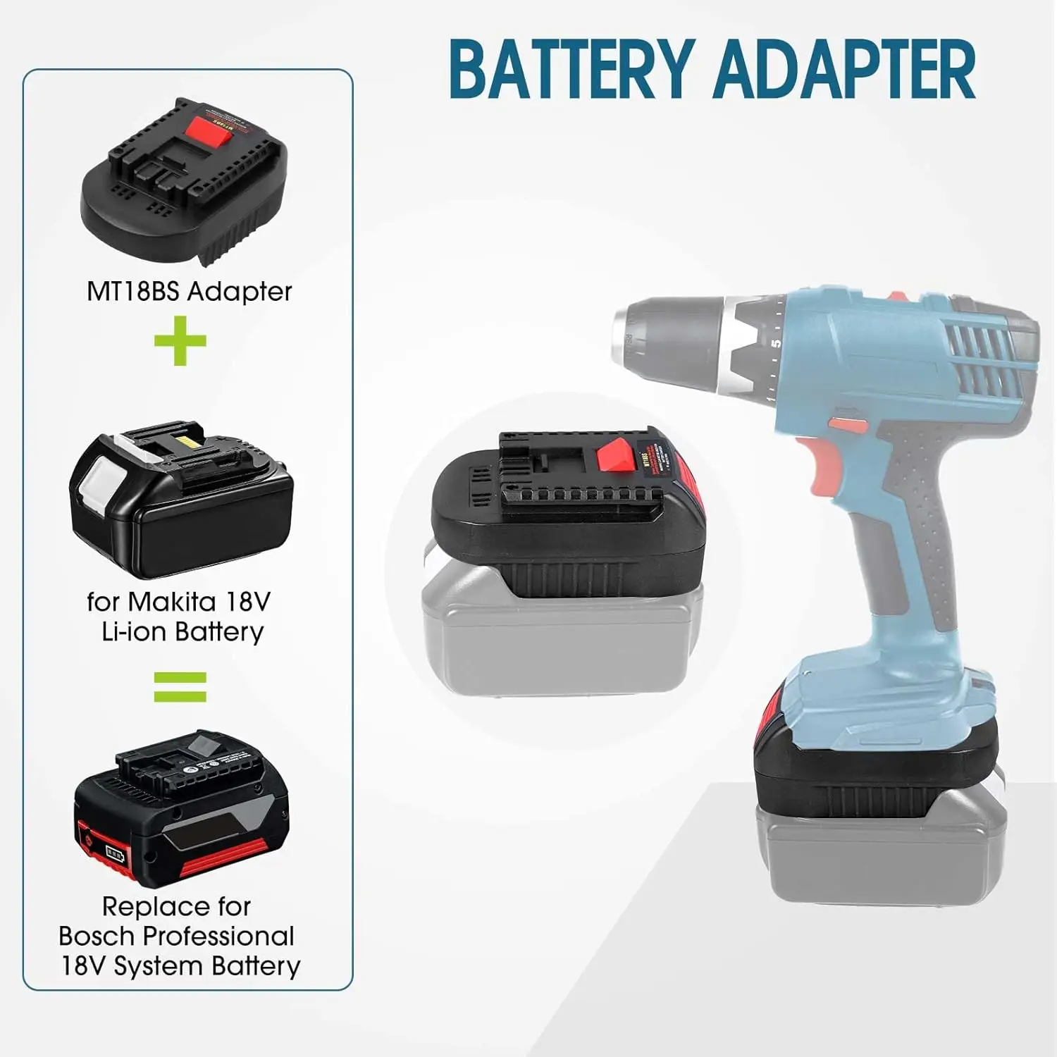 

Адаптер для аккумуляторов DM18BSL: преобразователь с батареи Milwaukee 18V в инструменты Bosch 18V, а также с батареи DeWalt 20V в инструменты Bosch