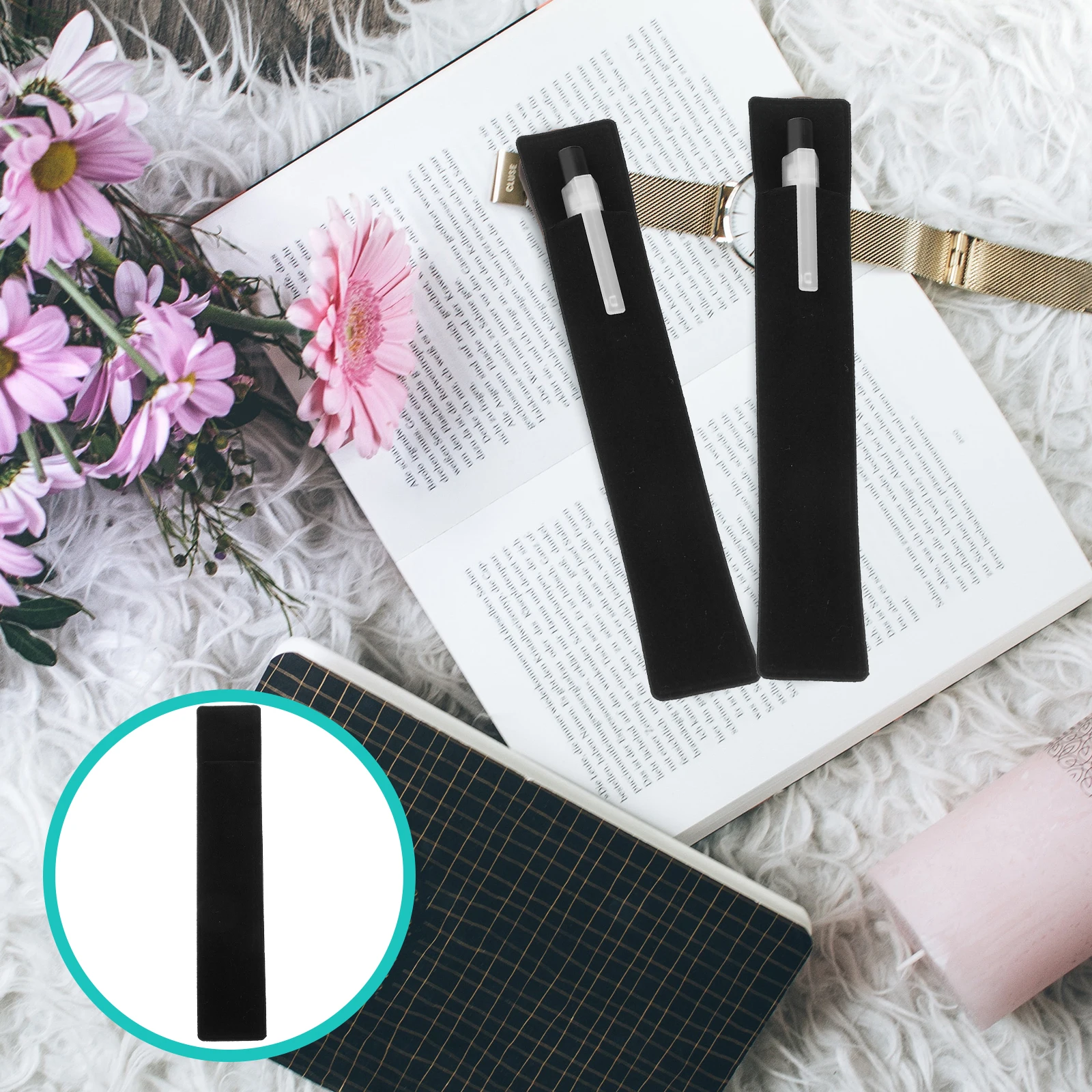 

30Pcs Heavy Duty Pen Pouch Simple Elegant Design Smooth Surface Anti Wear Pen Sleeve Ideal for Office School Home Use