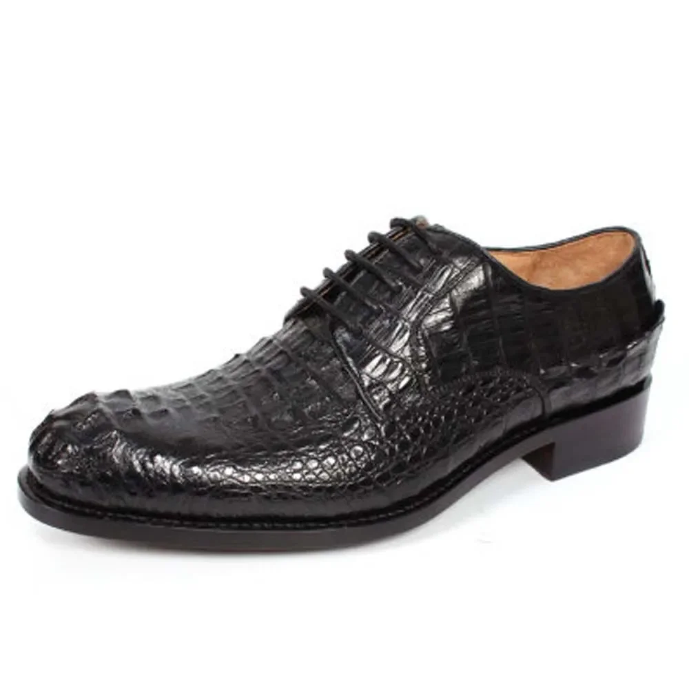 

jiangxinduyun manual Men Shoes crocodile Britain male Big size Round head business male shoes