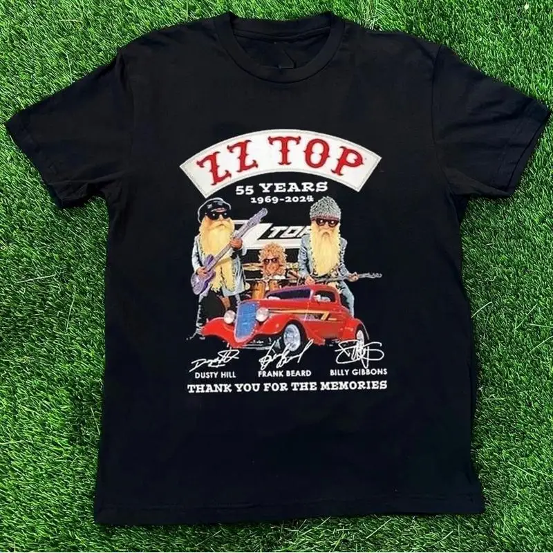 قميص ZZ Top 55 سنة 1969-2024 شكرًا لك على الذكريات المميزة YA66