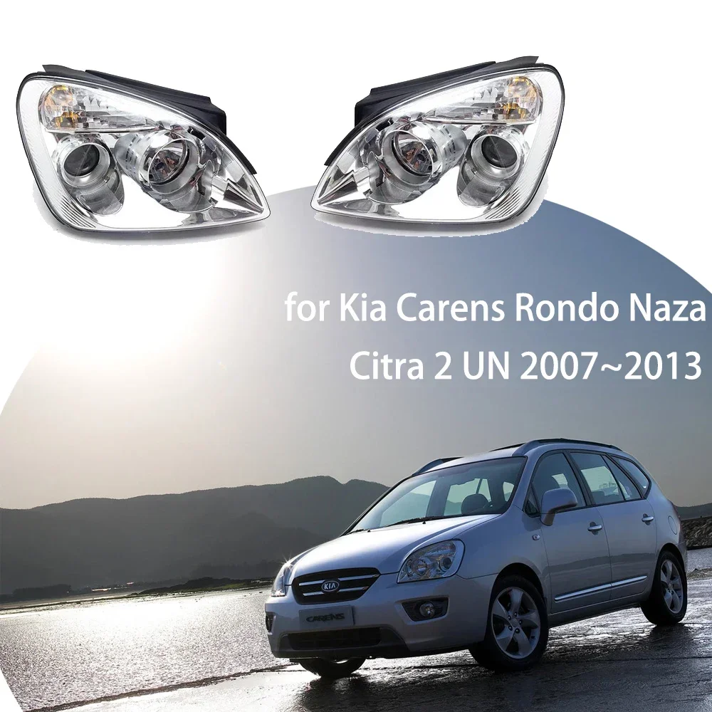 

Car Headlights Assembly for Kia Carens Rondo Naza Citra 2 UN 2007~2013 2008 Fog Lights Map Halogen Corner Lamps LED Accessories