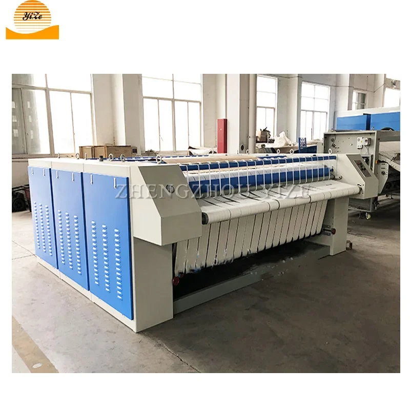 laundry washer drying ironing and folding washing line bendsheet clothes dryers flatwork ironer folded production line