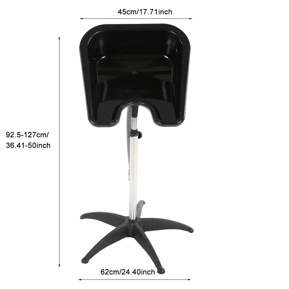 Portable Barbershop Shampoo Bowl Mobile Shampoo Bowl Height-Adjustable Hair Washing Sink Suitable for Beauty Salon Home