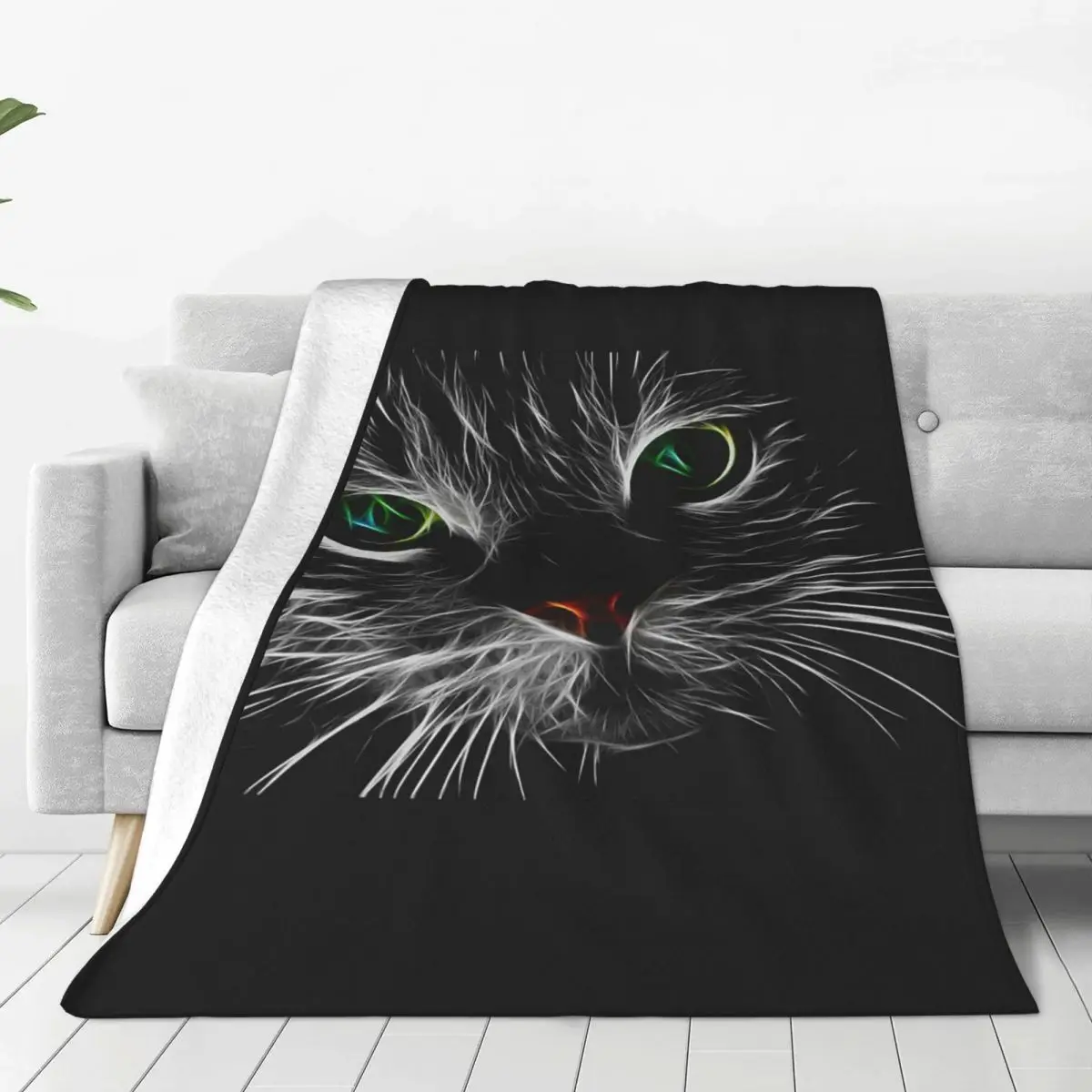 

Cat Blanket Flannel Breathable Sofa Throw Blankets For Couch Bedding Office Throws Bedspread Quilt