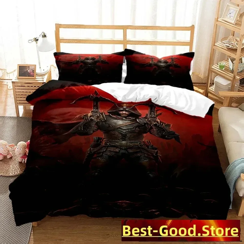 Game Diablo Bedding Set Boys Girls Twin Queen Size Duvet Cover Pillowcase Bed Kids Adult Fashion Home Textile Customizable