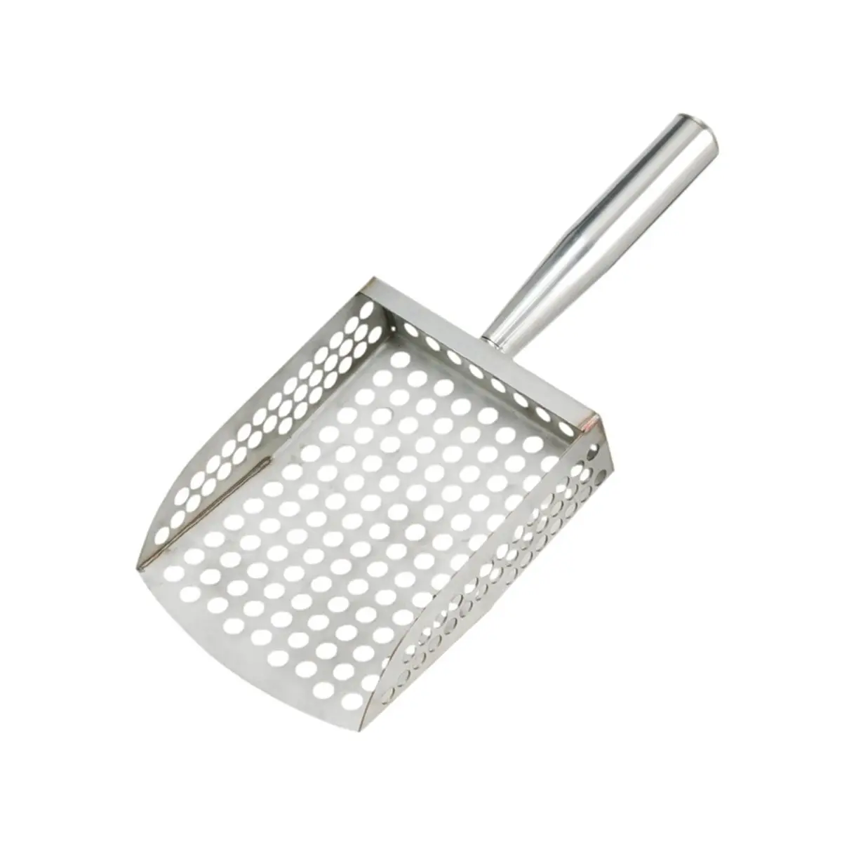 ABFW Sand Scoop for Metal Detecting Digging Sieve Sand Sifter Shovel Comfortable Handle Stainless Steel Sifter Shovel