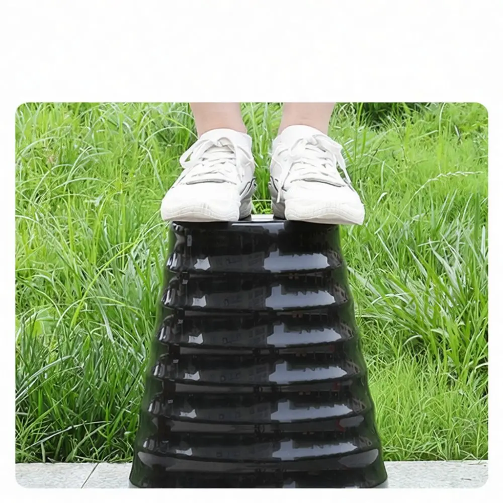 Thickened Resin Plant Pot Threaded Texture Garden Planter With Tray Decorative Container For Large Bonsai Home Decor