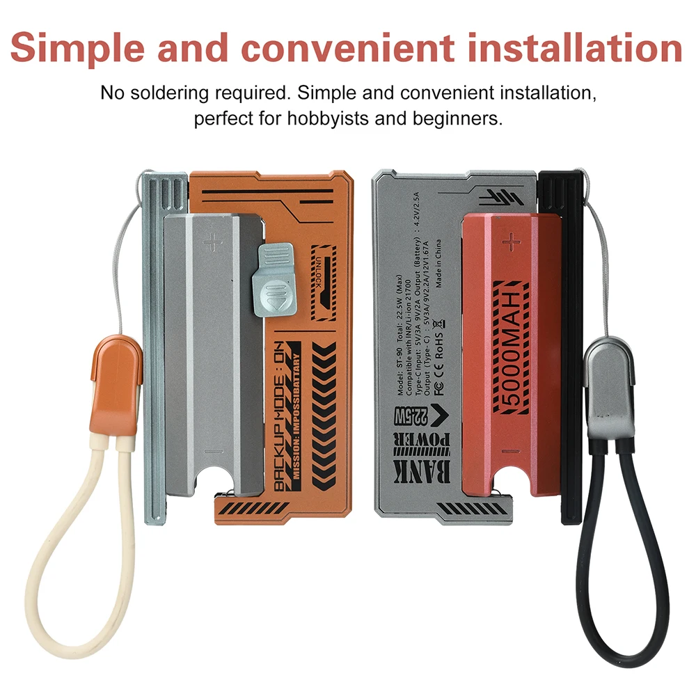 Picture 4: DIY Shell 21700 Battery Holder Power Bank Case Mobile Phone Charger Type C 21700 Battery Storage Organize Box For iPhone Xiaomi