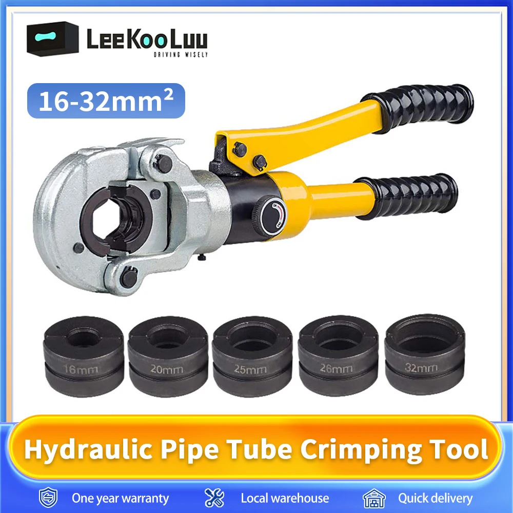 Leekooluu 16-32mm ² strumento di crimpatura per tubi idraulici pinza a crimpare per tubi a pressione per tubi in alluminio-plastica