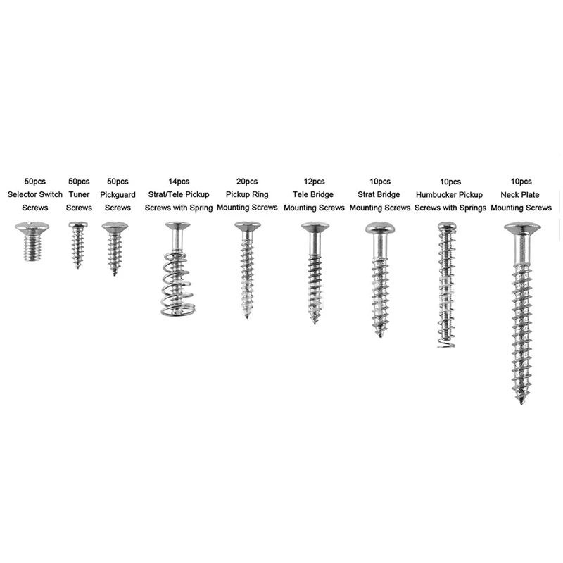 226Pcs Electric Guitar Screws Kit For Pickguard Back Plate Mount Bolt Tool Musical Instruments Part