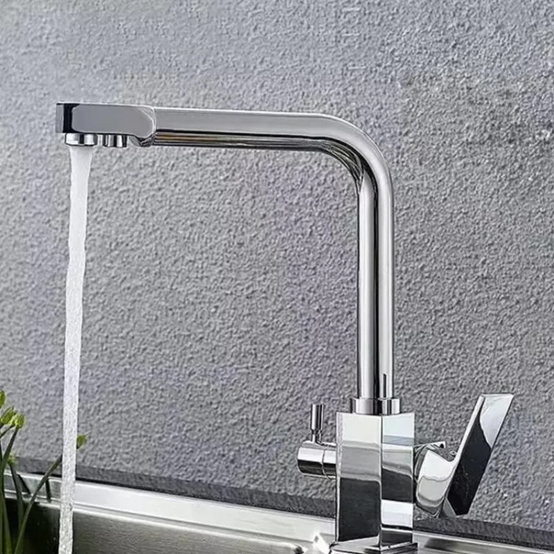 

3 Way Water Filter Upc 61-9 Nsf Thermostatic Bath Shower Aqua Kitchen Faucet