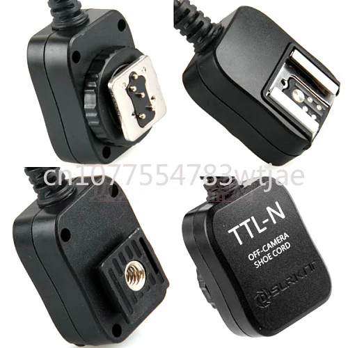 TTL  flash connection cable,  3-meter hot shoe off camera flashing cable