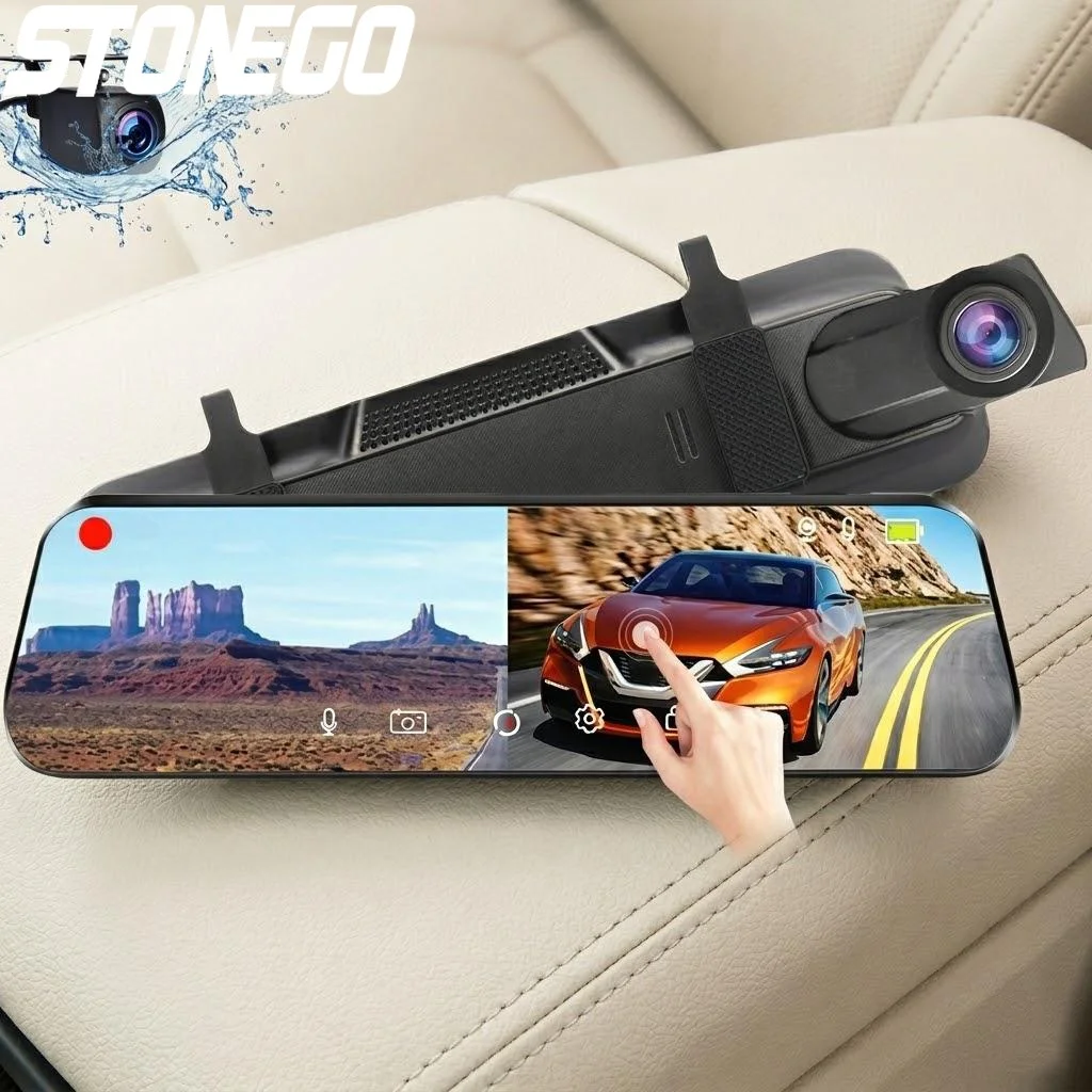 

4K WiFi Touch Screen Car Dash Cam Dual Lens Front and Rear Streaming Media Recorder 24H Parking Monitor Auto DVR
