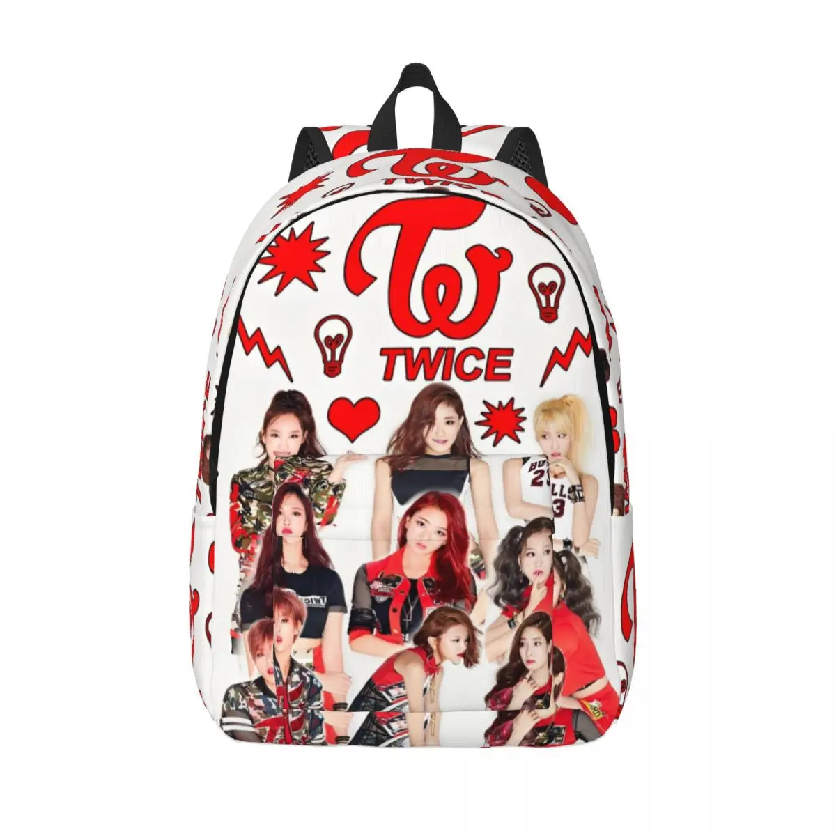 

Twiceed Girl Group Рюкзак для мужчин и женщин Подростковый студенческий рабочий рюкзак K-Pop J-Pop Dance-Pop Студенческая сумка на плечо Легкая