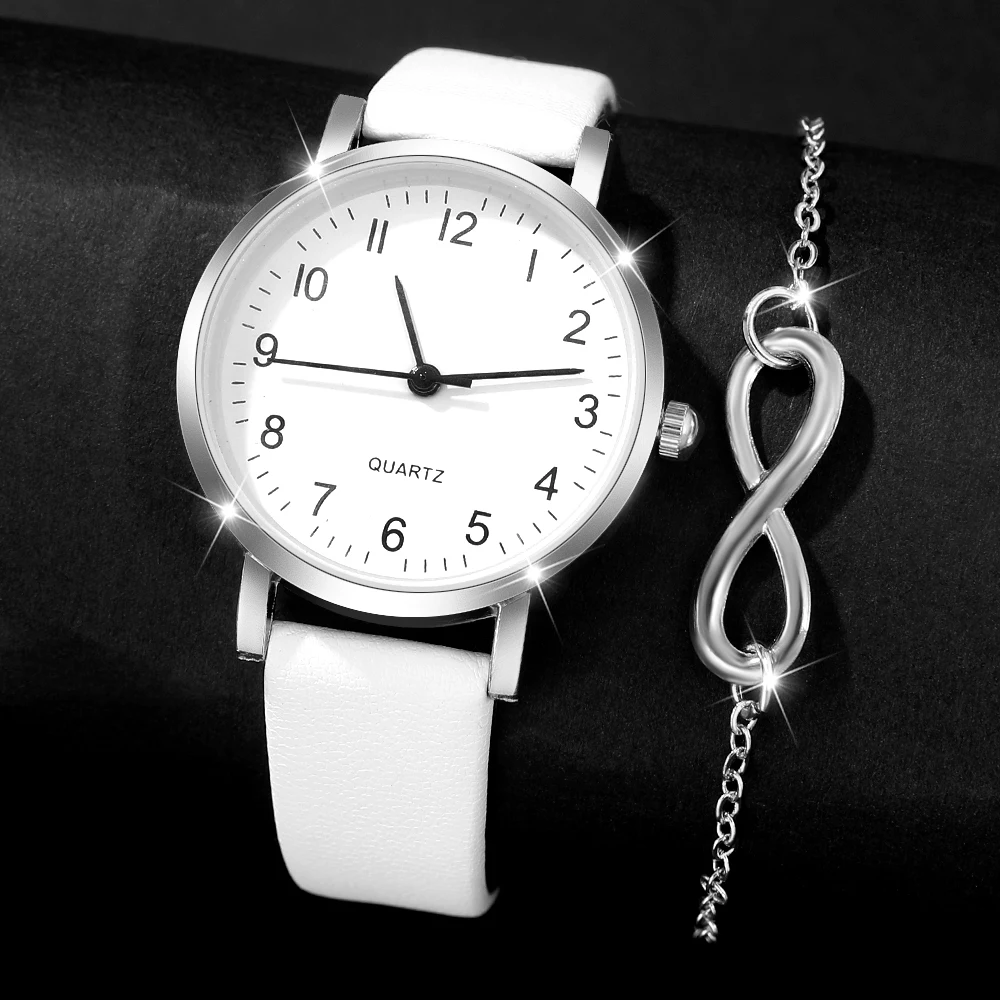 2Pcs Women's Fashion Retro Exquisite Watch Set, Perfect Gift For Daily & Formal Occasions, Christmas, Halloween, Thanksgiving.