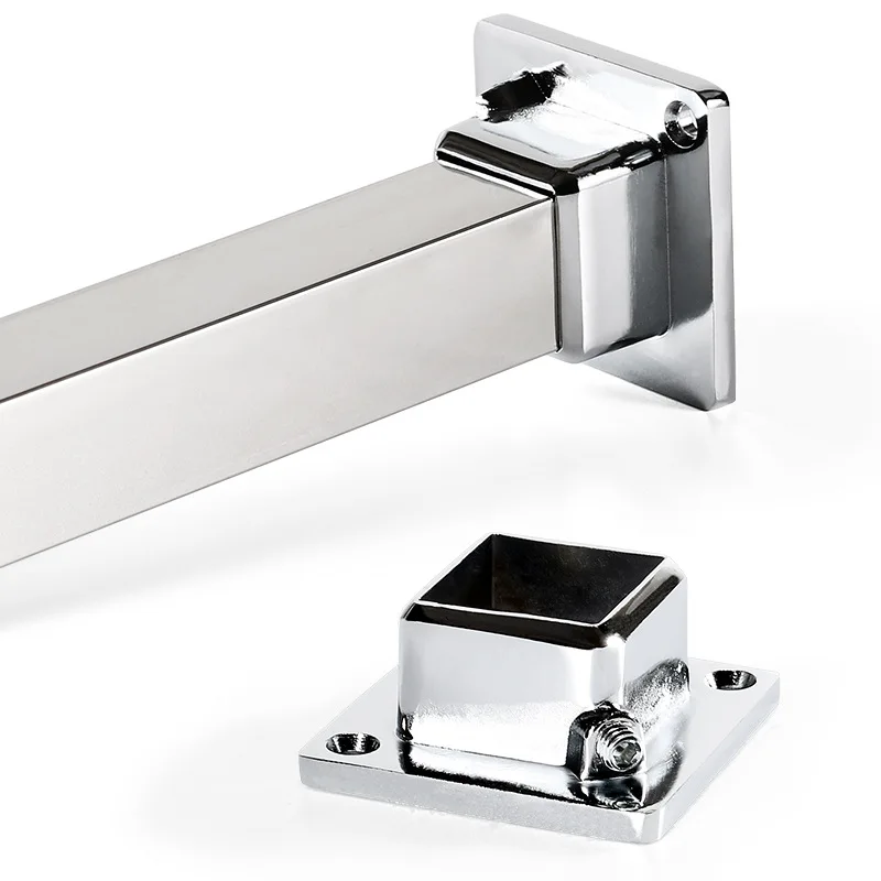 Connettore per Tubi Quadrati in Lega di Zinco 25x25mm, Giunto per Tubi in Acciaio Inox, Parte di Fissaggio per Esposori e Telai di Armadi  13
