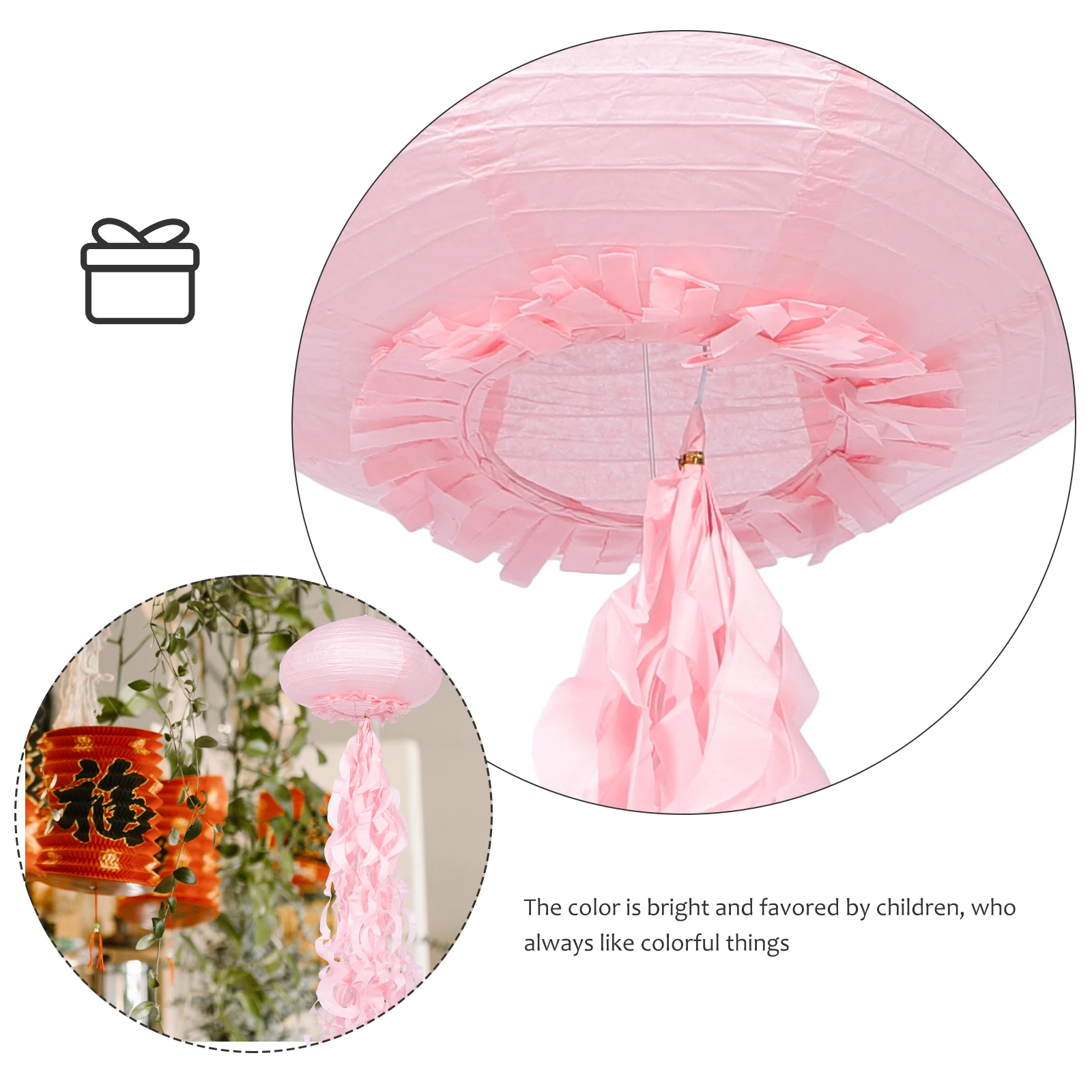 

1pc Foldable Jellyfish Paper Lantern Bright Colorful Diy Decoration For Party Birthday Festival Celebrations Party Decor Lantern