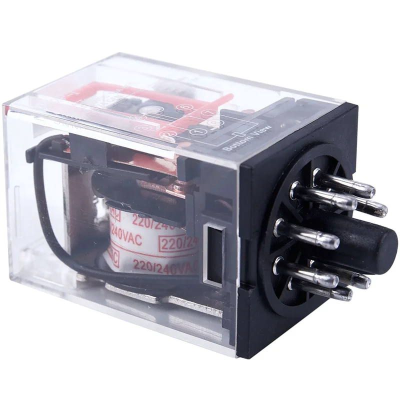 

A01F-10X AC 220V/230V Coil Voltage PCB Power Relay 8 Pins DPDT 2NO 2NC MK2P-1