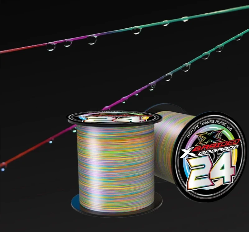 300M 500M Superstarke 24-fach geflochtene PE-Schnur für lange Würfe, hochfest, bissfest, für Wels und Schlangenkopffische – Detail 8