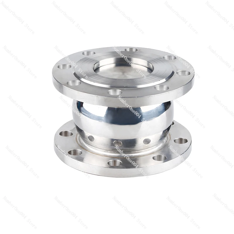 

304 Stainless Steel Spherical Flange Check Valve Sanitary Grade Muffler Reverse Water Check Valve Vertical Silent Check Valve