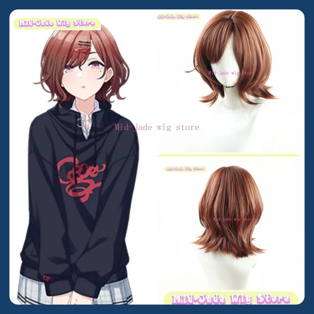

Mid-jade Wig Store Idolmaster Madoka Higuchi Cosplay Wig Anime Game Role-playing Halloween Party Synthetic Wig