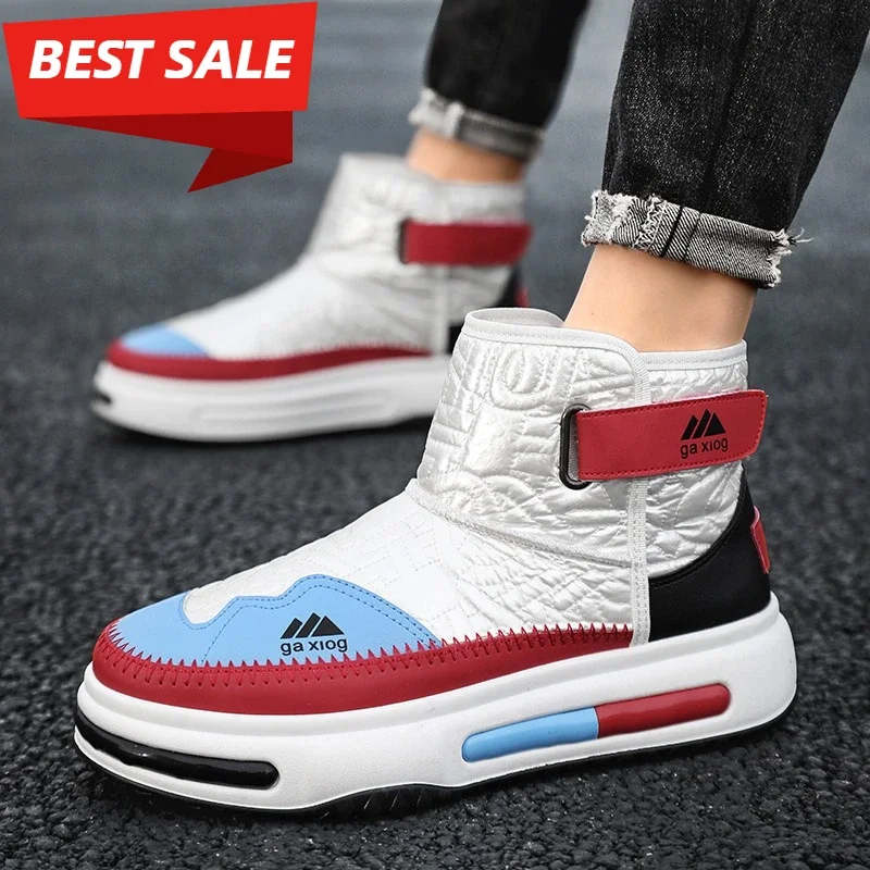 

Men's Warm and Fluffy Snow Boots with Anti Slip and Bright Colors, Fashionable and Versatile