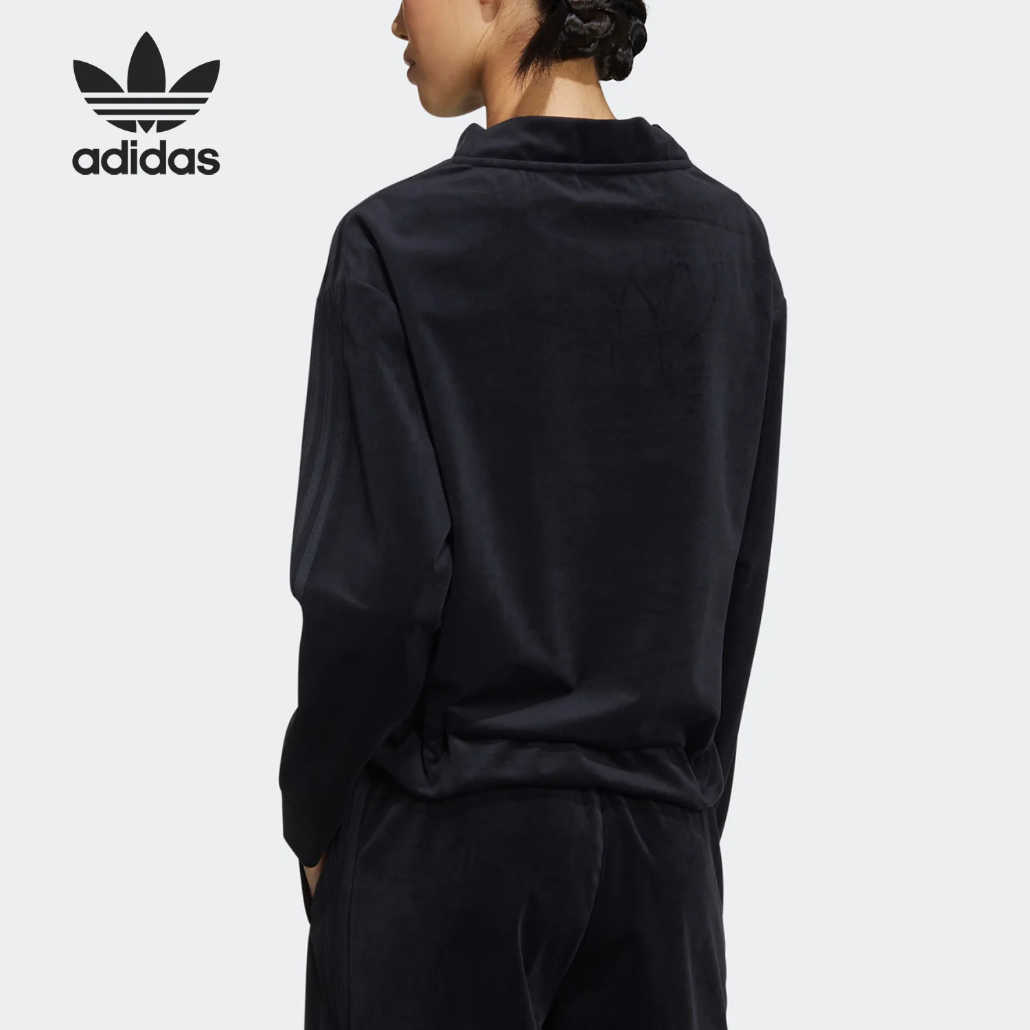 أديداس أصيلة ثلاثة المشارب الموسمية الجديدة المرأة الرياضة هوديي GV2922 #3