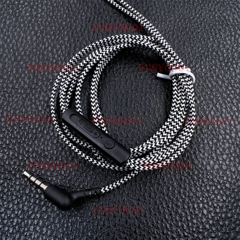 Imported Braided Wiring, Mobile Phone with Microphone, in-ear Earplugs, Earphones DIY Repair Cable, Adjustable Volume 3.5mm