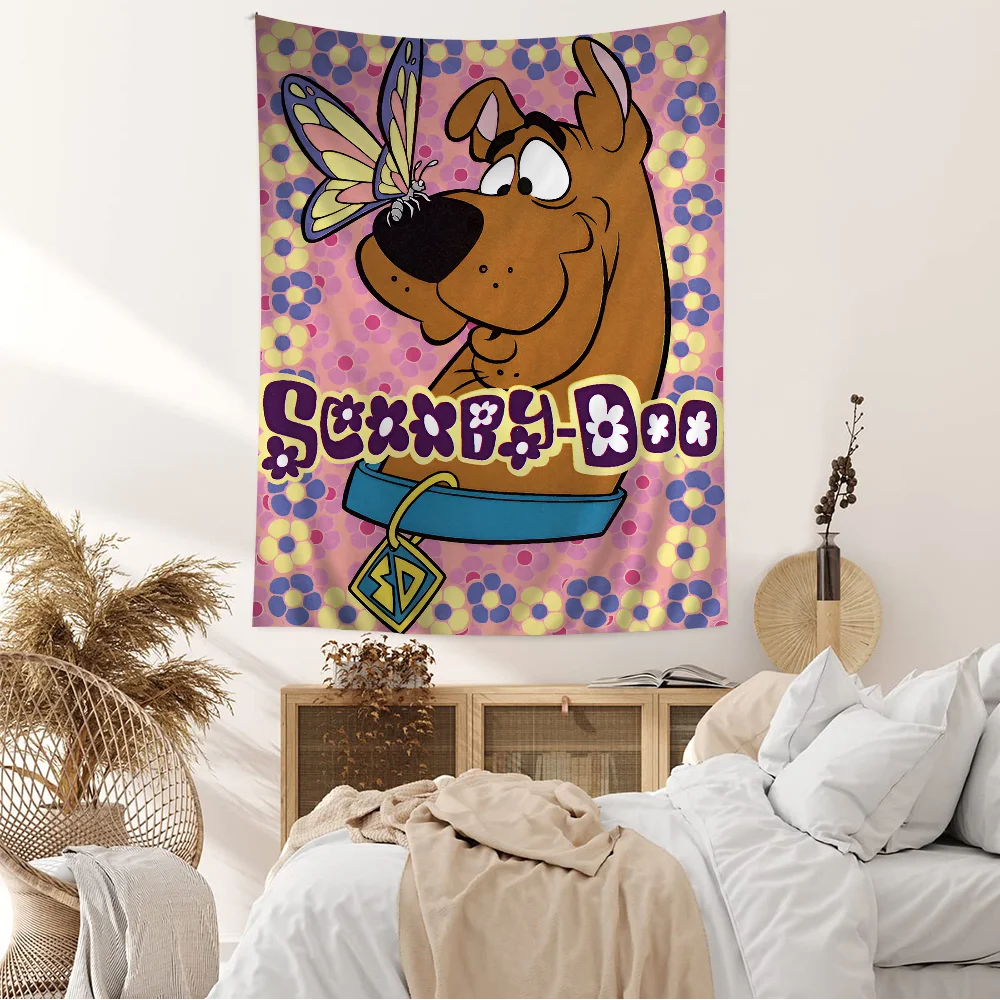 S-Scooby C-Cartoon D-DooSS Tapestry Art Printing Art Science Fiction Room Home Decor Wall Art Decor