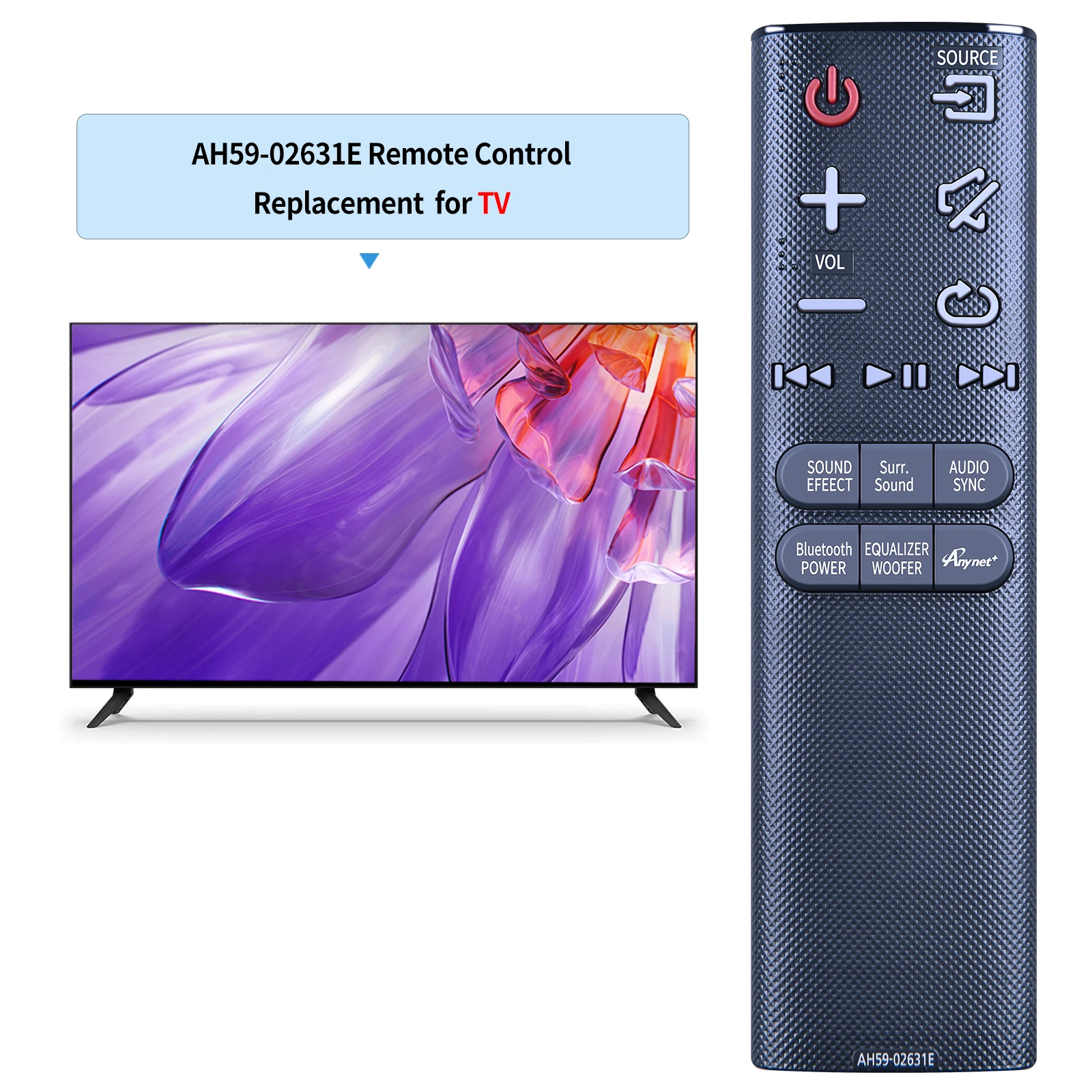 Nowy zamienny pilot AH59-02631E kompatybilny z Samsung Soundbar HWH7500 HWH7501 HWH7550 HW-H7500 HW- H7501 HW-H7550