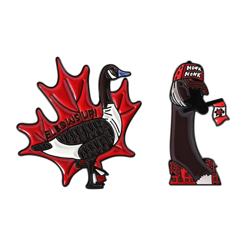 Брошь-в-виде-канадской-утки-эмалированные-булавки-милый-кленовый-лист-утка-на-локте-броши-honk-honk-значок-на-рюкзак-ювелирное-изделие-подарок-для-друзей