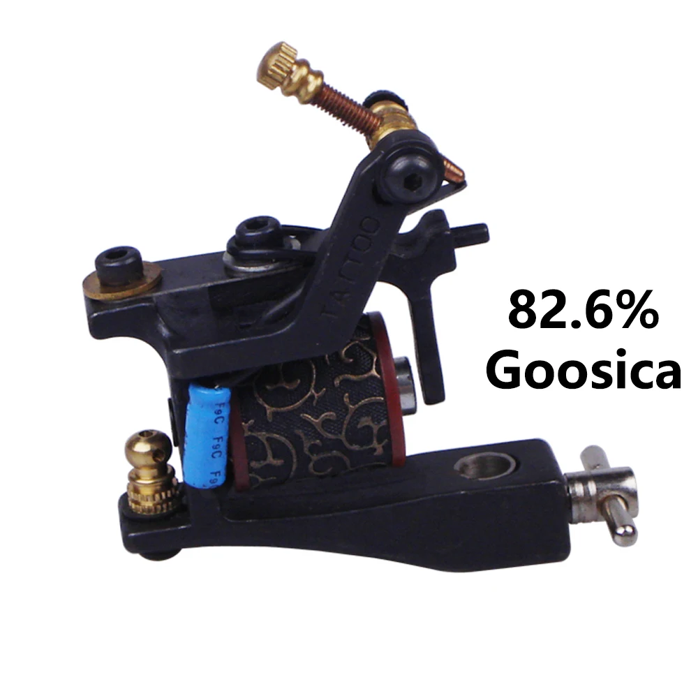 G82.6 Tattoo Machine 10 Wraps Coil Professional Alloy Tattoo Machine Novice Tattoo Artist Liner Shader Tattoo Machine