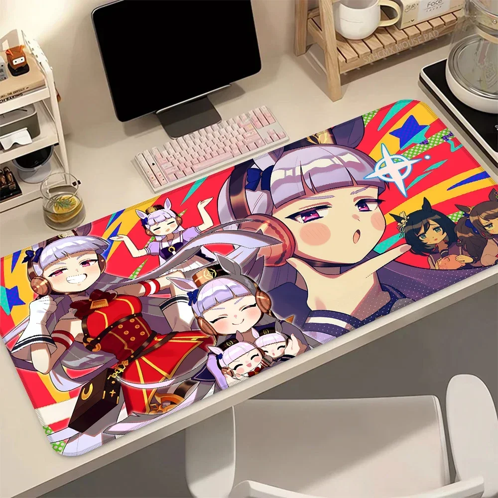 CIFBUY Umamusume Pretty Derby Gold Ship Large Gaming Mouse Pad, Horse Girl Anime Extended Desk Mat for Gaming Desk