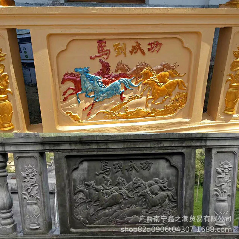 European-style villa Roman column guardrail mold Cement balcony cast-in-place railing railing plastic model