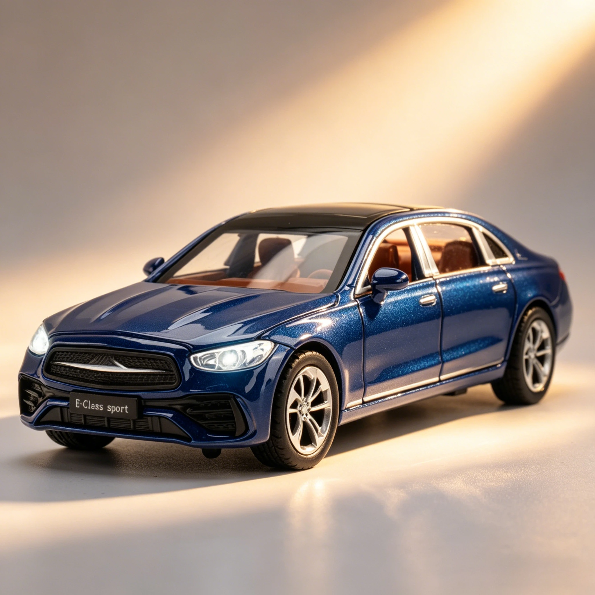 

1:32 E300L Cars Toys Models Alloy Diecast with Light Sound Vehicle Model Wheel Pull Back Miniature Car Toddler Kids Gifts