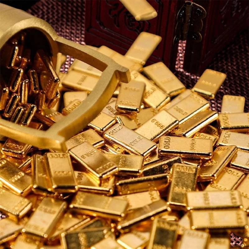 شريط ذهبي صغير مقلد، سبائك الزنك، ديكور المنزل وسطح المكتب، إكسسوارات غير رسمية، هدية هووسورمينغ، هدية مثالية وحرف يدوية