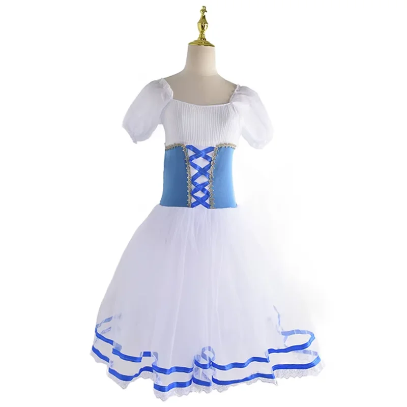 

Long Ballet Tutu Women Dress Performance Clothing Swan Belly Dance Skirts Ballet Outfit for Girls Velvet Tops