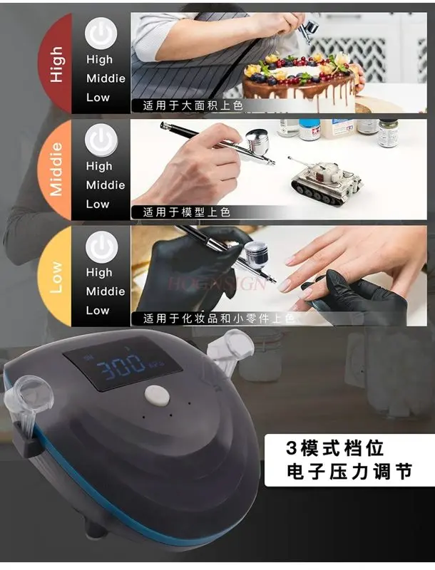 Портативная зарядка, электрическая ручка-распылитель краски, воздушный насос, модель окраски, пистолет-распылитель для ногтей, набор акриловых распылителей