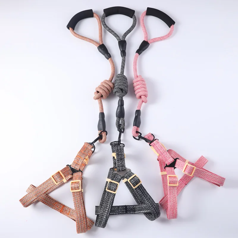 Pet New Dog Traction Rope Chest Strap Dog Rope Medium and Large Bite Proof Explosion-proof Flush Dog Rope Suit