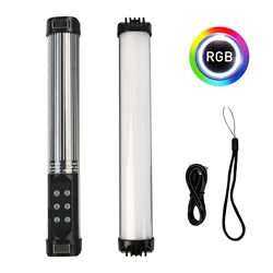 Oświetlenie fotograficzne Mini RGB Magnet 2700-7500K fotografia ręczna ledowe światło wypełniające Stick Stick lampa do wideo Vlog YouTube