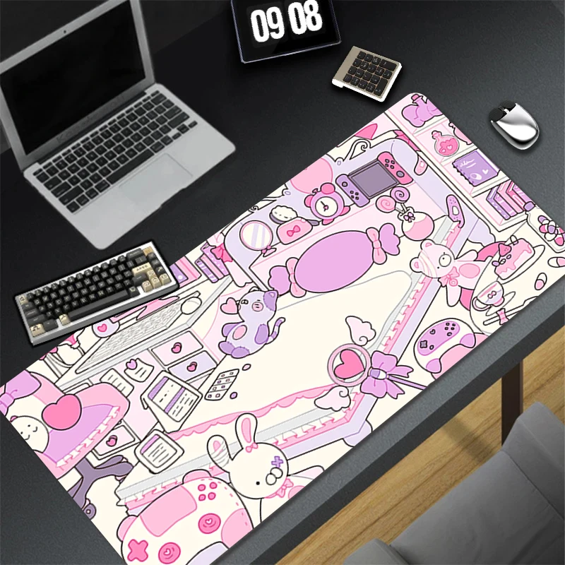 

Mousepad Pattern Pad Rubber HD Mouse Pad PC Accessories Desk Mat Non Slip Office Table Mat Gamer Anime Semyon Room Keyboard Pad