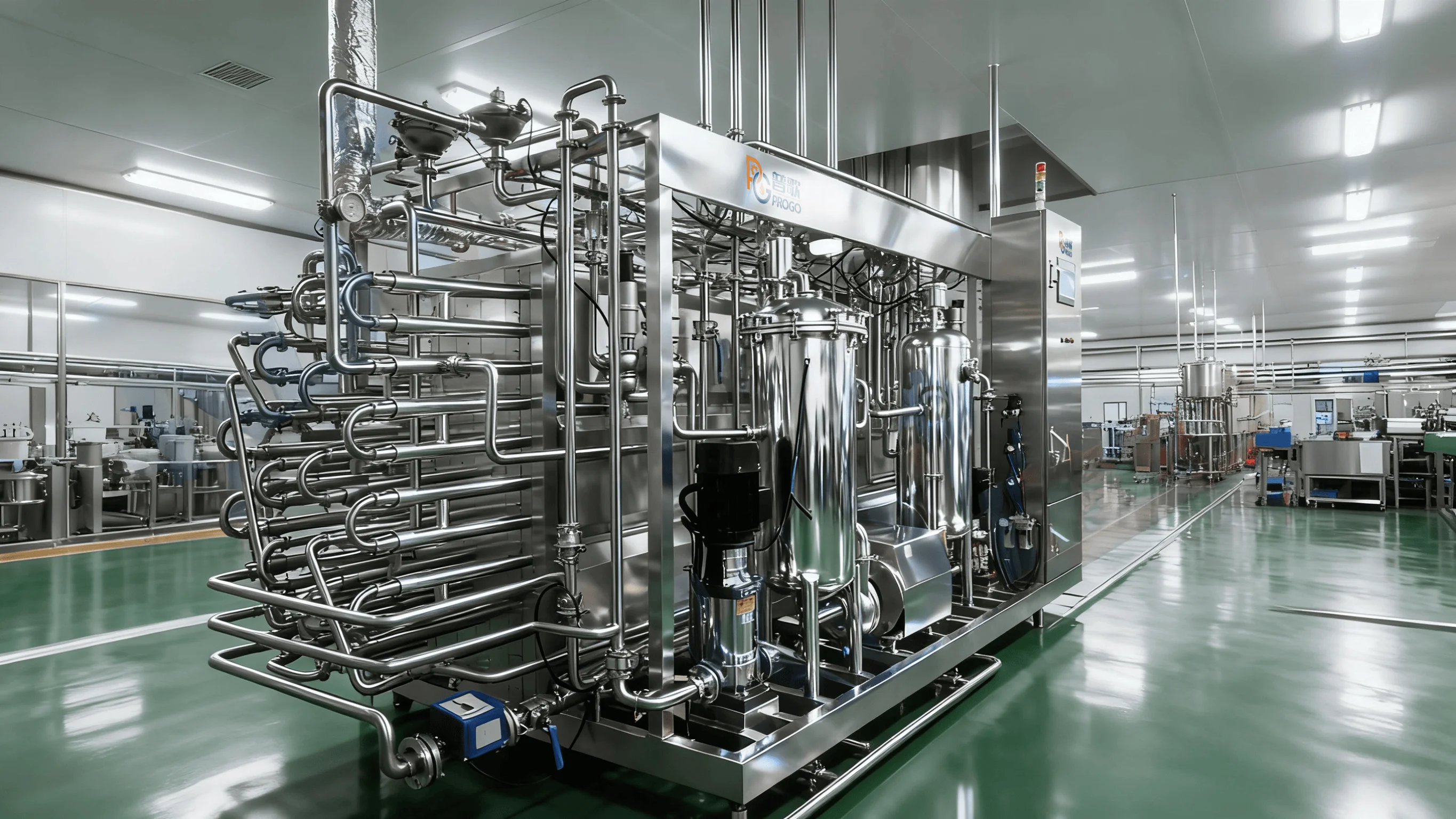 Industrial Tubular UHT Pasteurizer PLC Control 15kw 650kg 1 Year Warranty UHT Sterilizing Equipment Dairy Beverage Coconut Milk